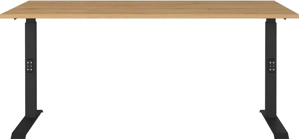 Scrivania regolabile con piano effetto rovere 80x160 cm Agenda - Germania