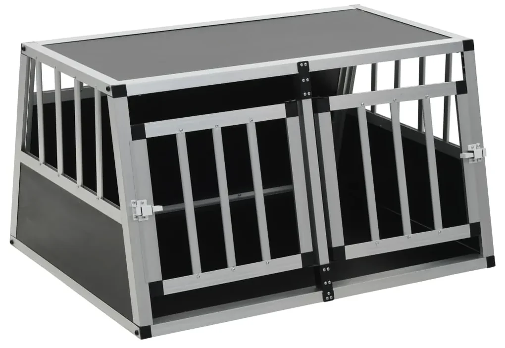 Trasportino per cani con doppia porta 89x69x50 cm