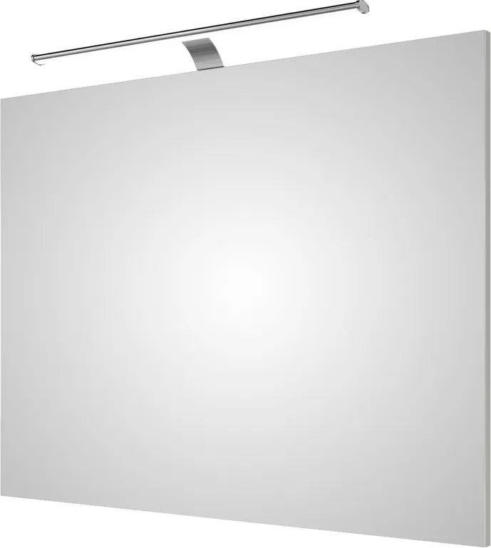 Specchio con illuminazione integrata completo di faretto bagno Solitaire H 70 cm bianco
