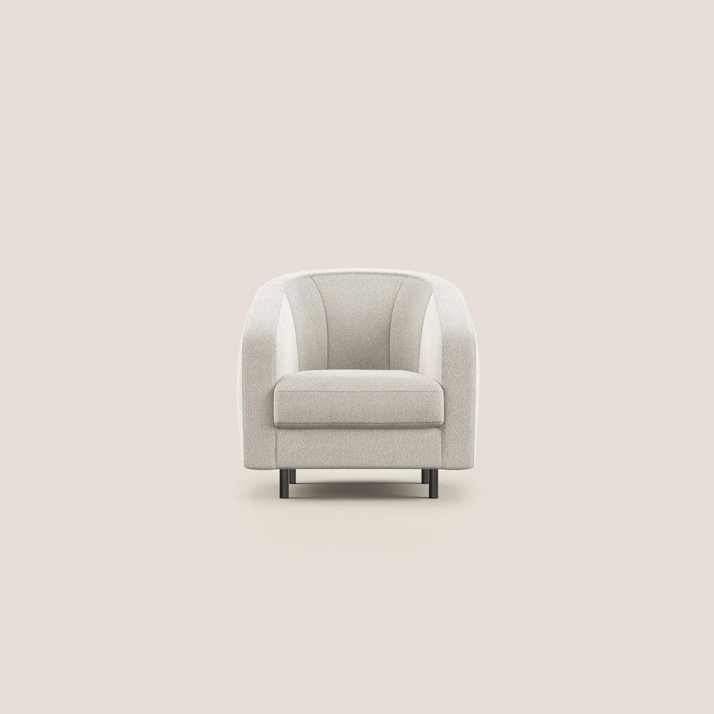 Pandora Poltroncina in morbido tessuto bouclé impermeabile T07 bianco