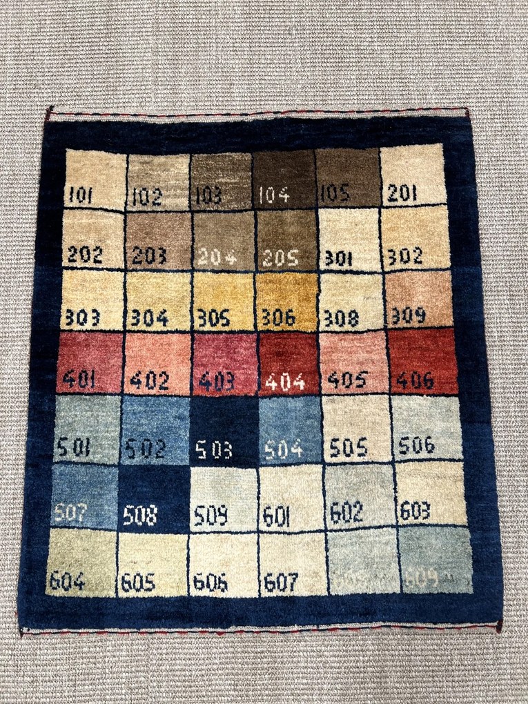 Gabbeh Tappeto 80x70 (Iran) Annodato A Mano