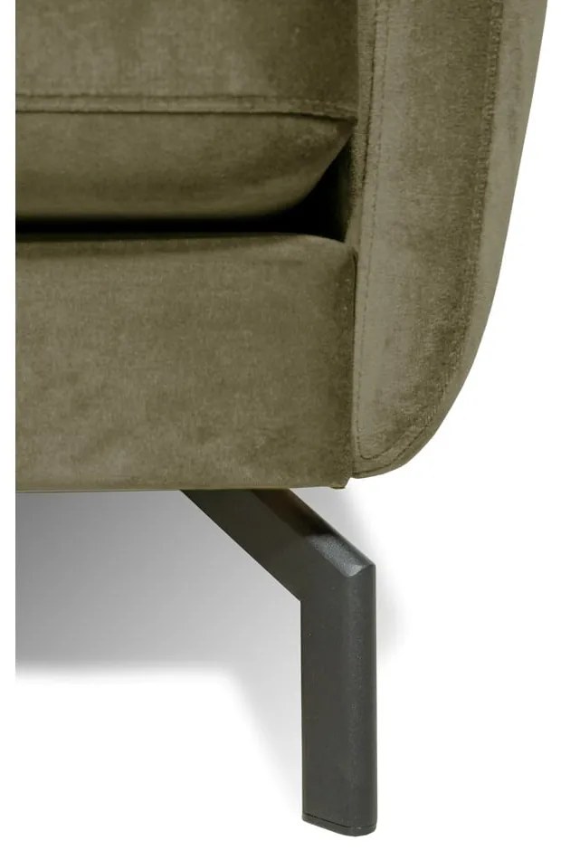 Divano angolare in velluto verde (angolo sinistro) Magic - Scandic