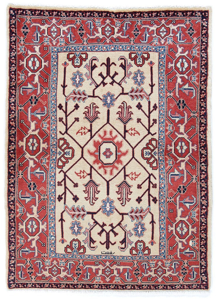 Heriz Tappeto 110x150 (Iran) Annodato A Mano