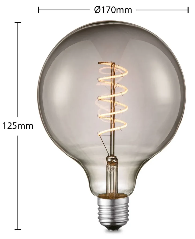 Lampadina LED E14 filamenti 4W 2.700K e dimming