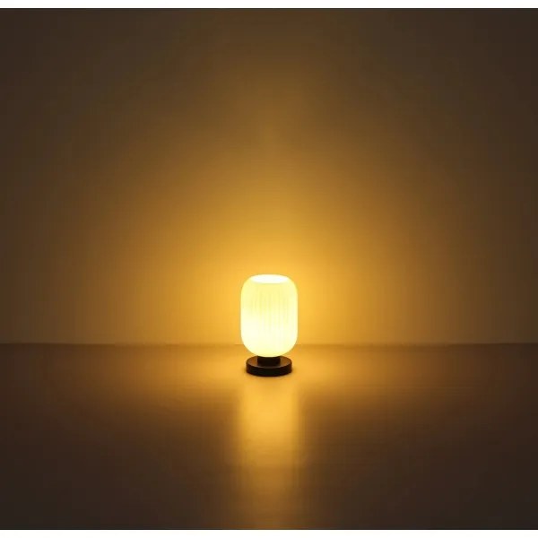 Globo 15469TO - Lampada da tavolo NORMY 1xE27/40W/230V bianco