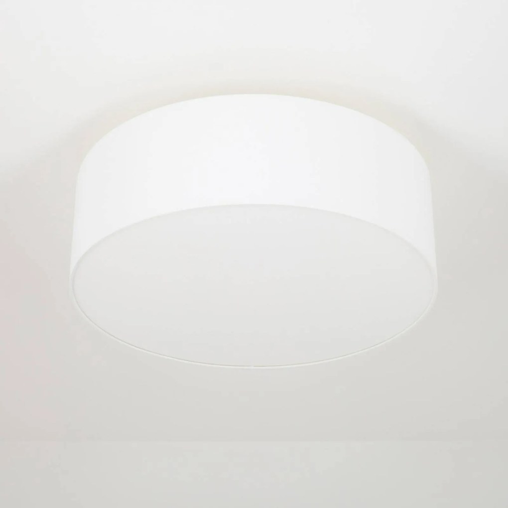 Plafoniera soffitto Gala Quitani, Bianco / Opale, Soggiorno / Sala da pranzo, Alluminio, Moderno, Plafoniera