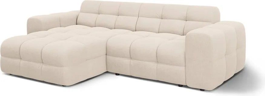 Divano angolare beige (con penisola a sinistra/con chaise lounge) Kendal – Micadoni