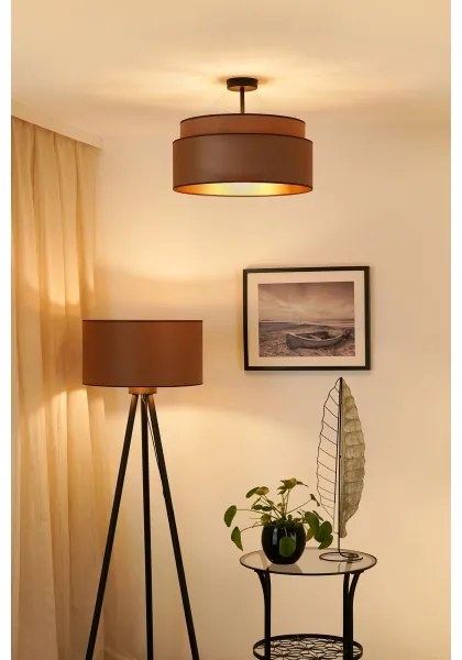 Brilagi - Lampadario OREGON VEGE 1xE27/15W/230V Ø45 cm marrone