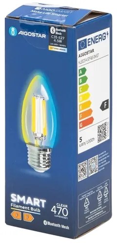 Lampadina LED FILAMENT C35 E27/4,5W/230V 2700-6500K - Aigostar
