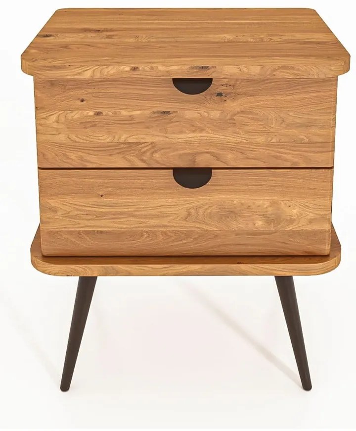 Comodino in legno di quercia in colore naturale Kula - The Beds