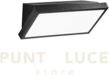 Applique led rim nero 20w 2500lm 3000k / 4200k / 6500k ip54 26x13x12cm
