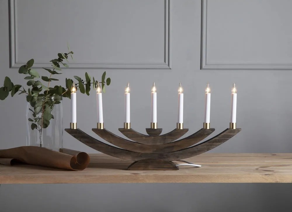 Decorazione luminosa natalizia marrone Navida - Star Trading