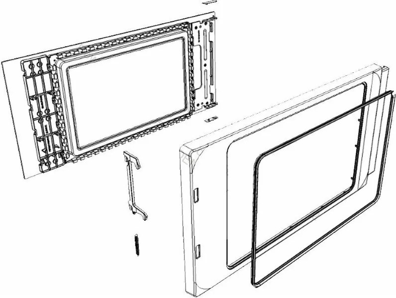 Bosch - Porta completa originale - Forni a Microonde 4357340