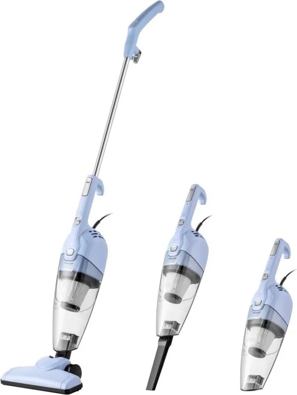 Comfee CCS2160BG – Scopa elettrica con filo 3in1, serbatoio 0,5L, potenza 600W, filtraggio HEPA ciclonico, rumorosita' 68dB, funzione handheld,