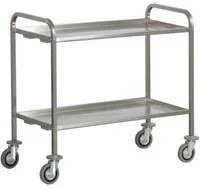 Carrello di servizio 2 piani inox 200 kg cm 92x67x98 RS9470