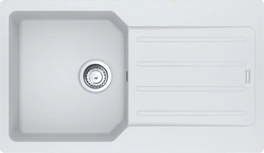 Lavello sopratop 1 vasca in fragranite bianco FRANKE City L 50 x L 86 cm, reversibile