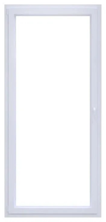 Portafinestra in PVC bianco L 80 x H 220 cm, 1 anta apertura a sinistra