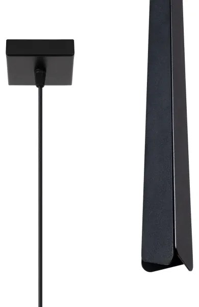 Sollux SL.1400 - Lampadario a sospensione con filo PRYSM 1xG9/8W/230V nero