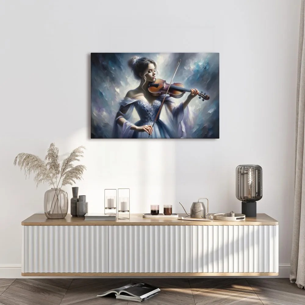 Quadro su tela – Violinista romantica