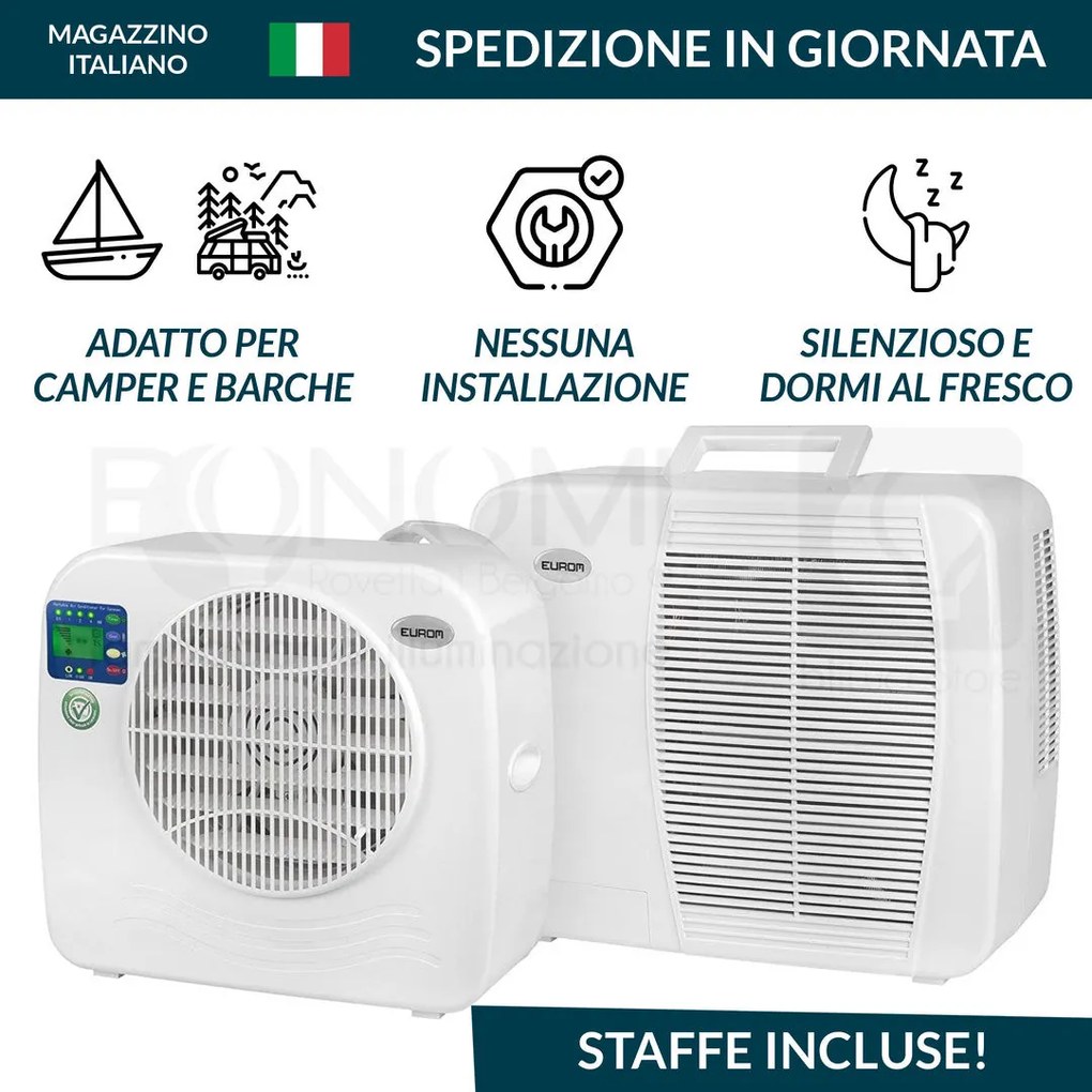 Eurom AC2401 condizionatore portatile split 2400 btu 450w