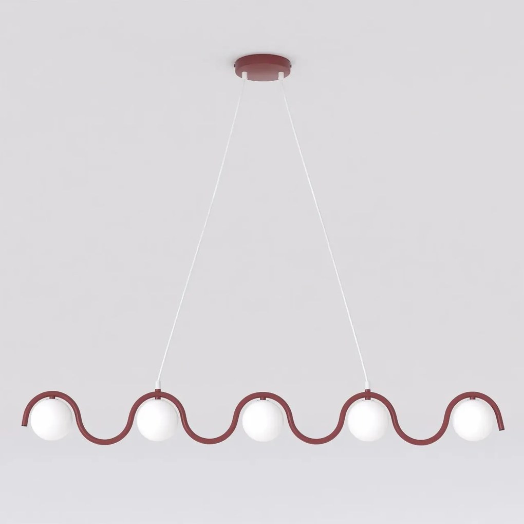 Lampada a Sospensione SINUS 5 5xG9 in Acciaio