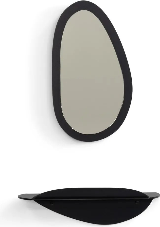 Mensola nera in metallo 34 cm Pipa – Spinder Design