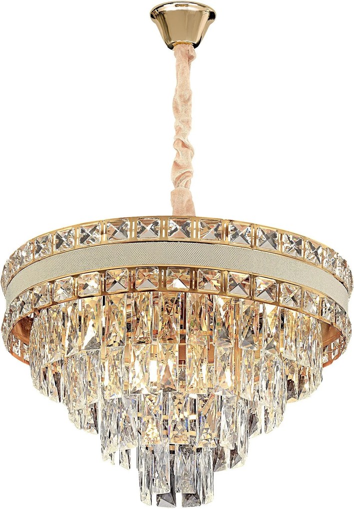 Lampada Cristal G048-CP 50CM GOLD