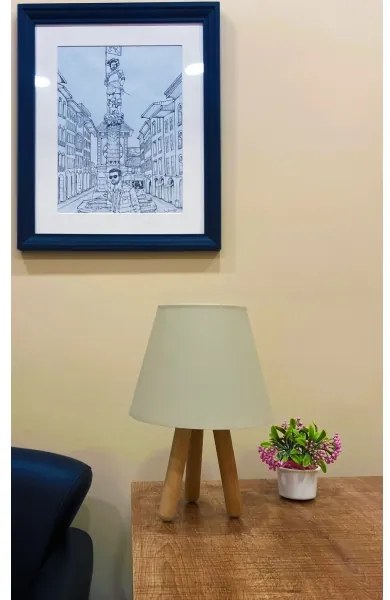Lampada da tavolo WOOD 1xE27/60W/230V beige