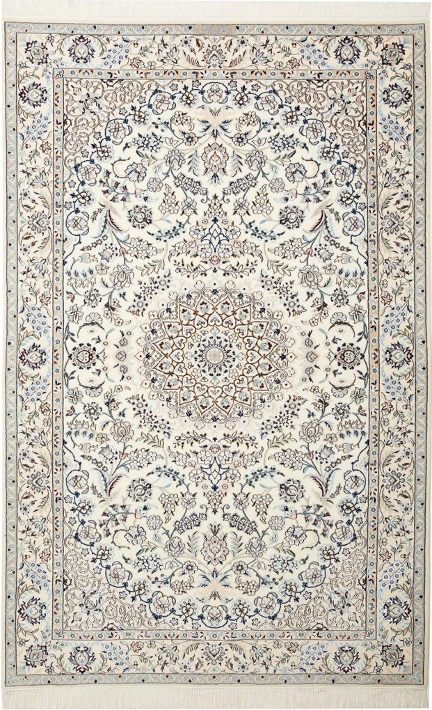 Nain Tappeto persiano 130x200 Beige (Iran) Annodato A Mano
