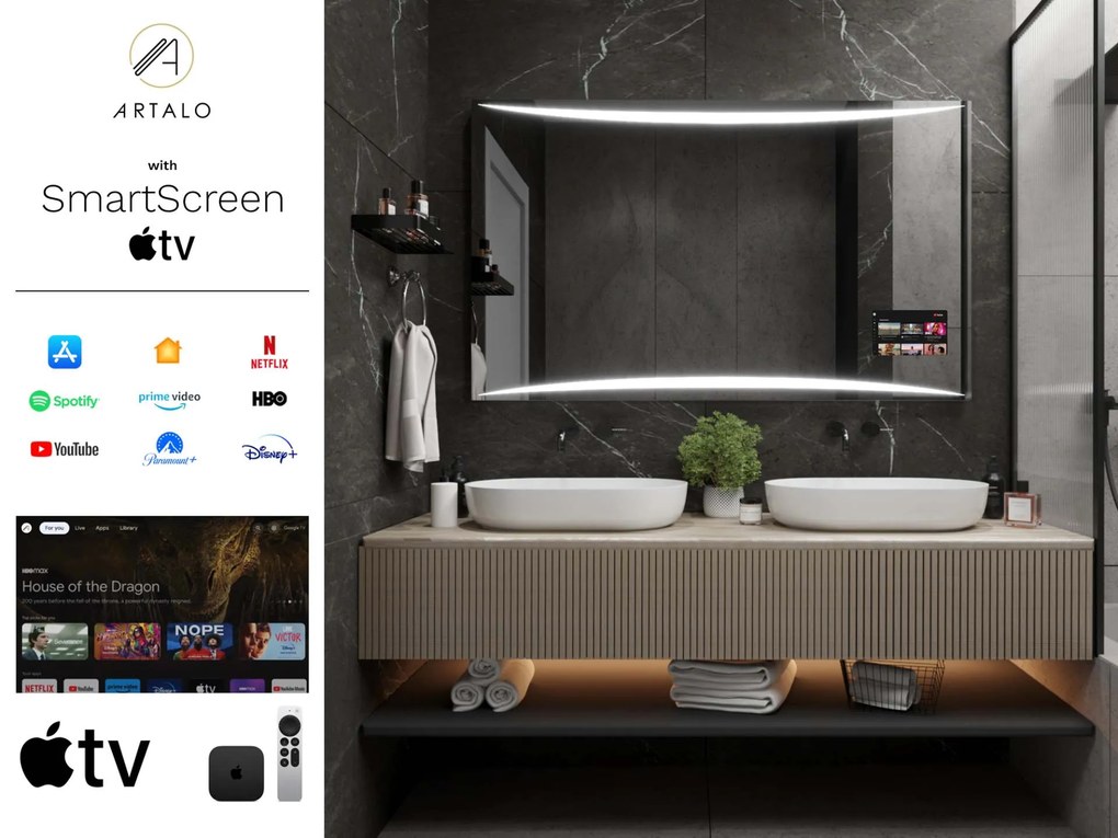 Specchio con LED illuminazione M16 premium