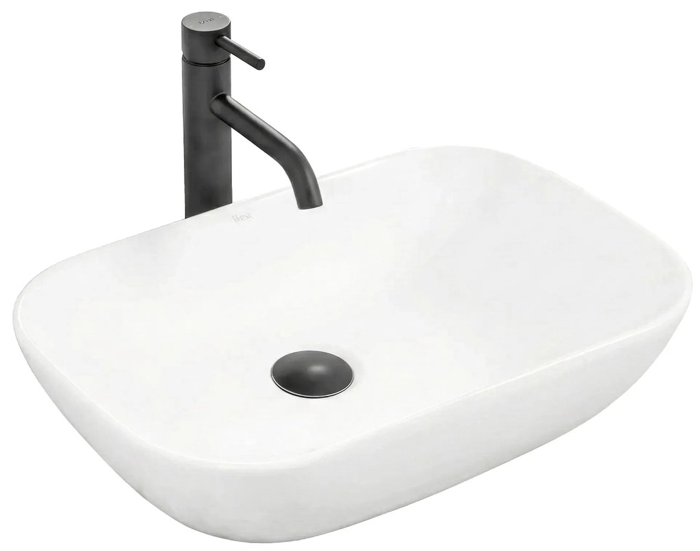 Lavabo da appoggio Rea Claudia 9447 White