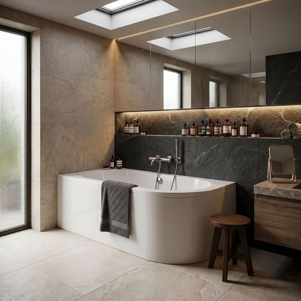 Vasca bagno Rea Orion Left 160cm