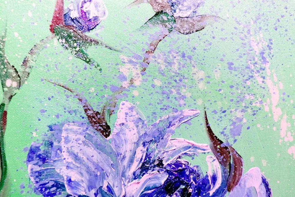 Stampa su tela – Peonie dipinte moderne