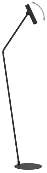 Eglo 900909 - Lampada LED da terra ALMUDAINA LED/5W/230V 3000K nero