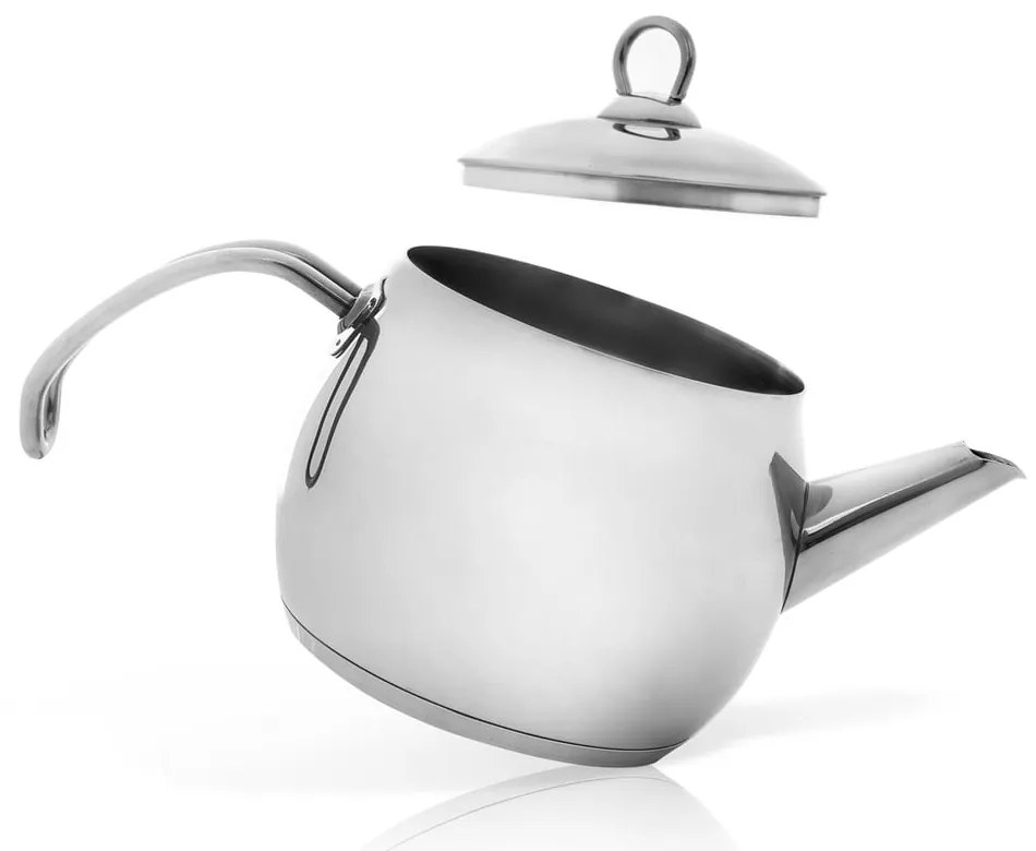 Teiera in acciaio inox argento 1 l Anett - Orion