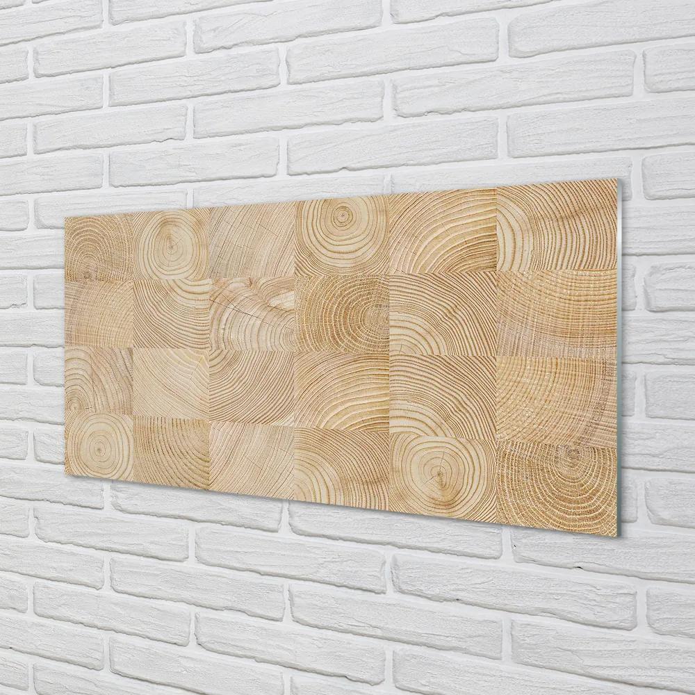 Rivestimento parete cucina Cubi di venature del legno 100x50 cm