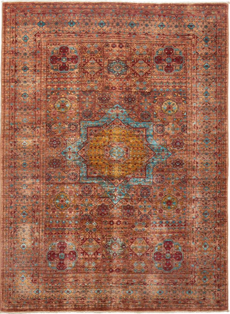 Mamluk Tappeto orientale 130 x 170 Marrone (Pakistan) Annodato A Mano
