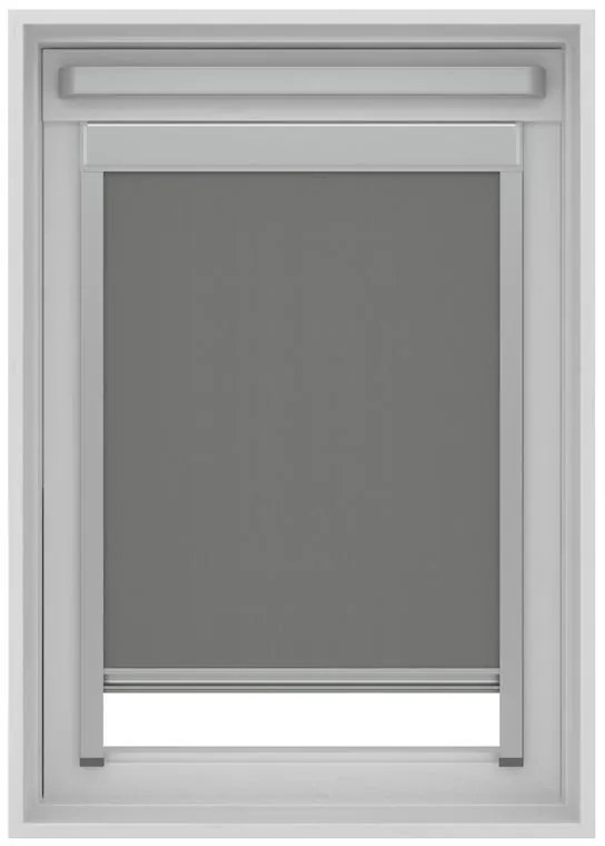 Tenda a rullo oscurante cordless Lucernario Oslo grigio 78x140 cm