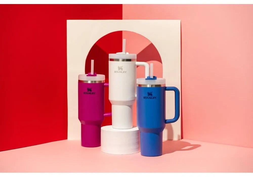 Borraccia termica bianca in acciaio inox 1,18 l Quencher H2.0 FlowState Tumbler Frost – Stanley