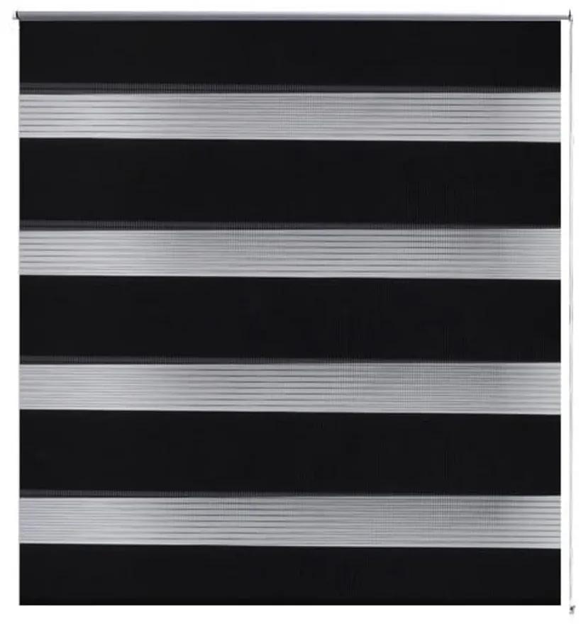 Tenda a rullo oscurante zebra 40x100cm nero