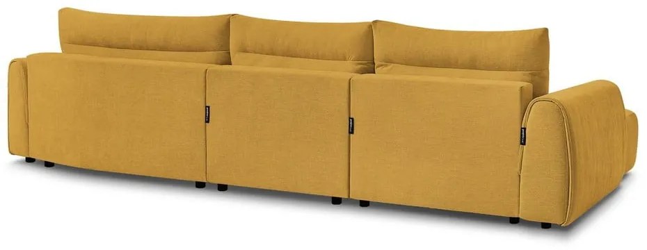 Divano angolare in giallo ocra Aden – Bobochic Paris