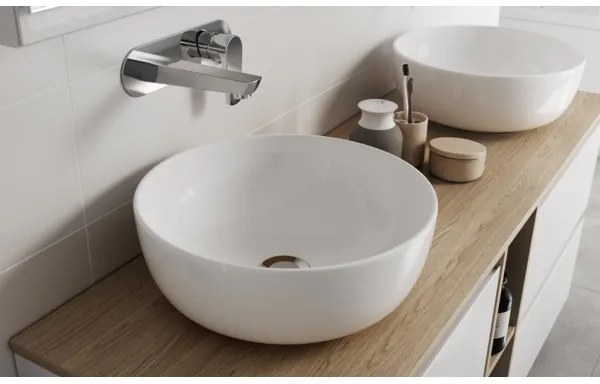 Cersanit K116-047-ECO - Lavabo da appoggio MODUO Ø 35 cm ceramica/bianco lucido