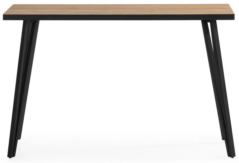 Consolle nero/naturale con piano in rovere 60x120 cm Sindi - Marckeric