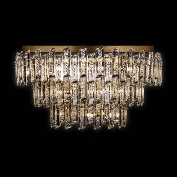 Arcadia flush lampadario a soffitto 3 ripiani 6/9/12 luci, oro, 27 ...