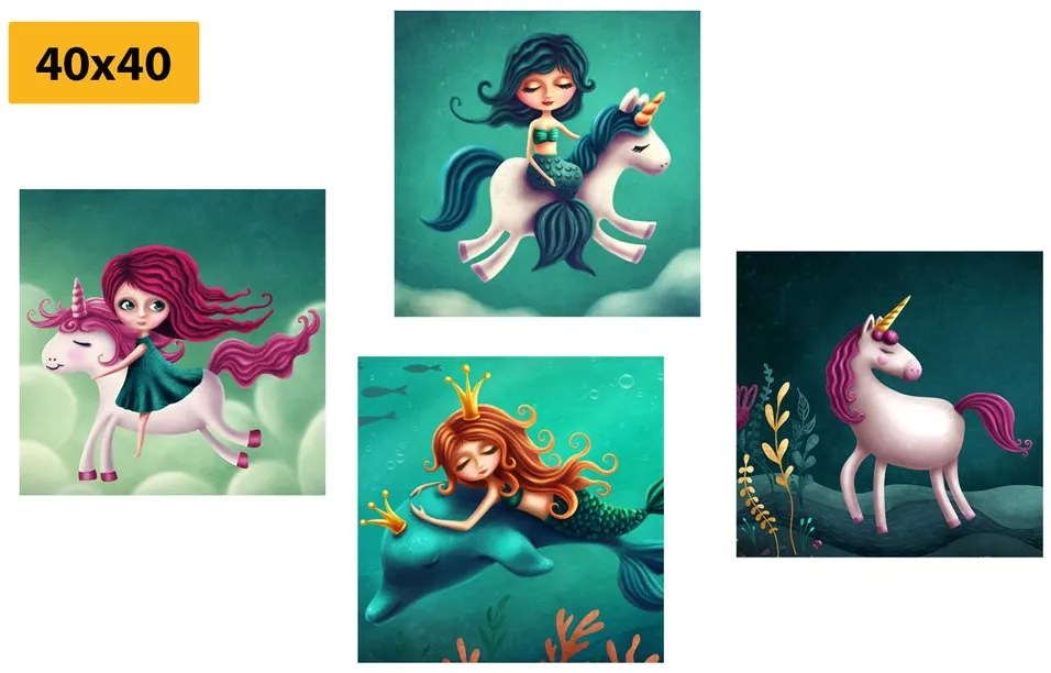 Set di quadri – Creature fiabesche