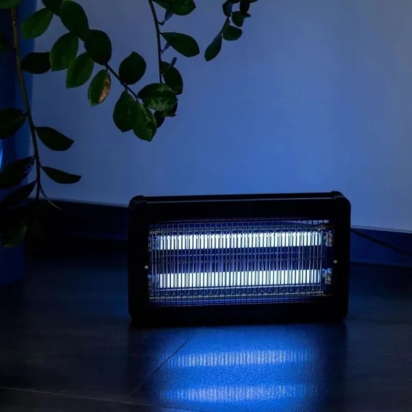 Trappola elettrica per insetti 2x10W/230V, copertura 100 m²