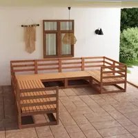 Set Divani da Giardino 8 pz in Legno Massello di Pino 3075977