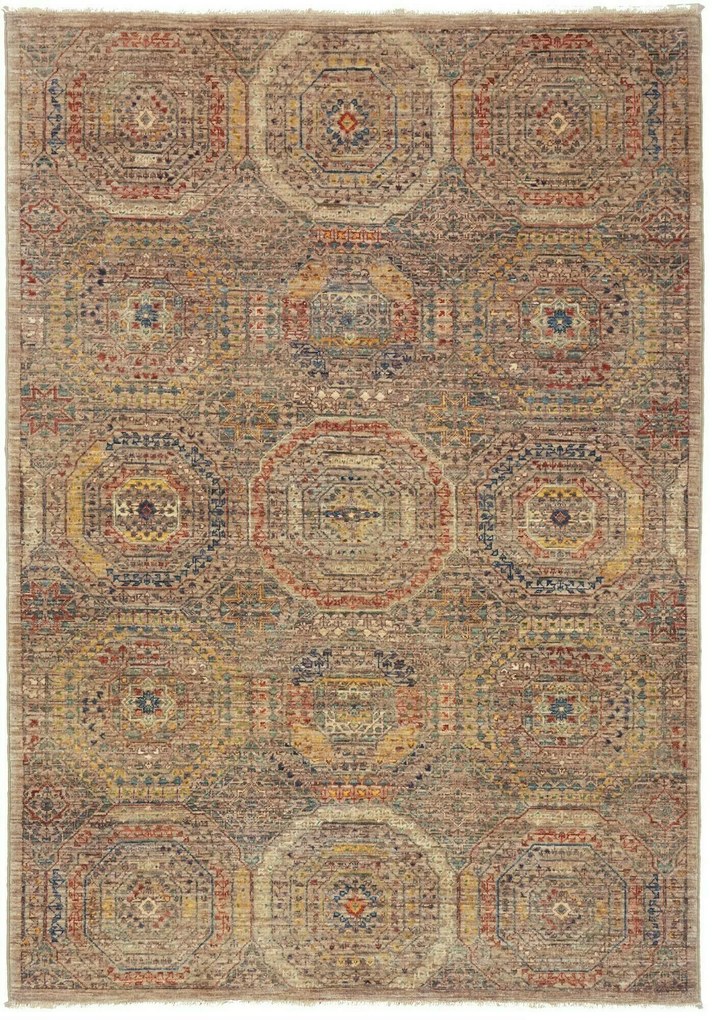 Mamluk Tappeto 180x130 Beige (Pakistan) Annodato A Mano