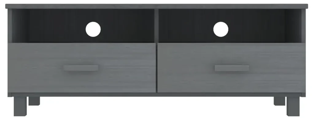 Mobile tv hamar grigio scuro 106x40x40 cm in legno di pino