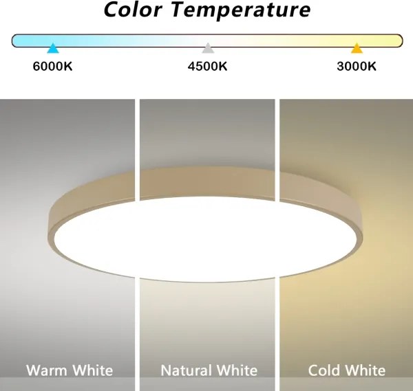 Brilagi-LED Plafoniera POOL LED/128W/230V 3000/4500/6000K Ø 100 cm beige